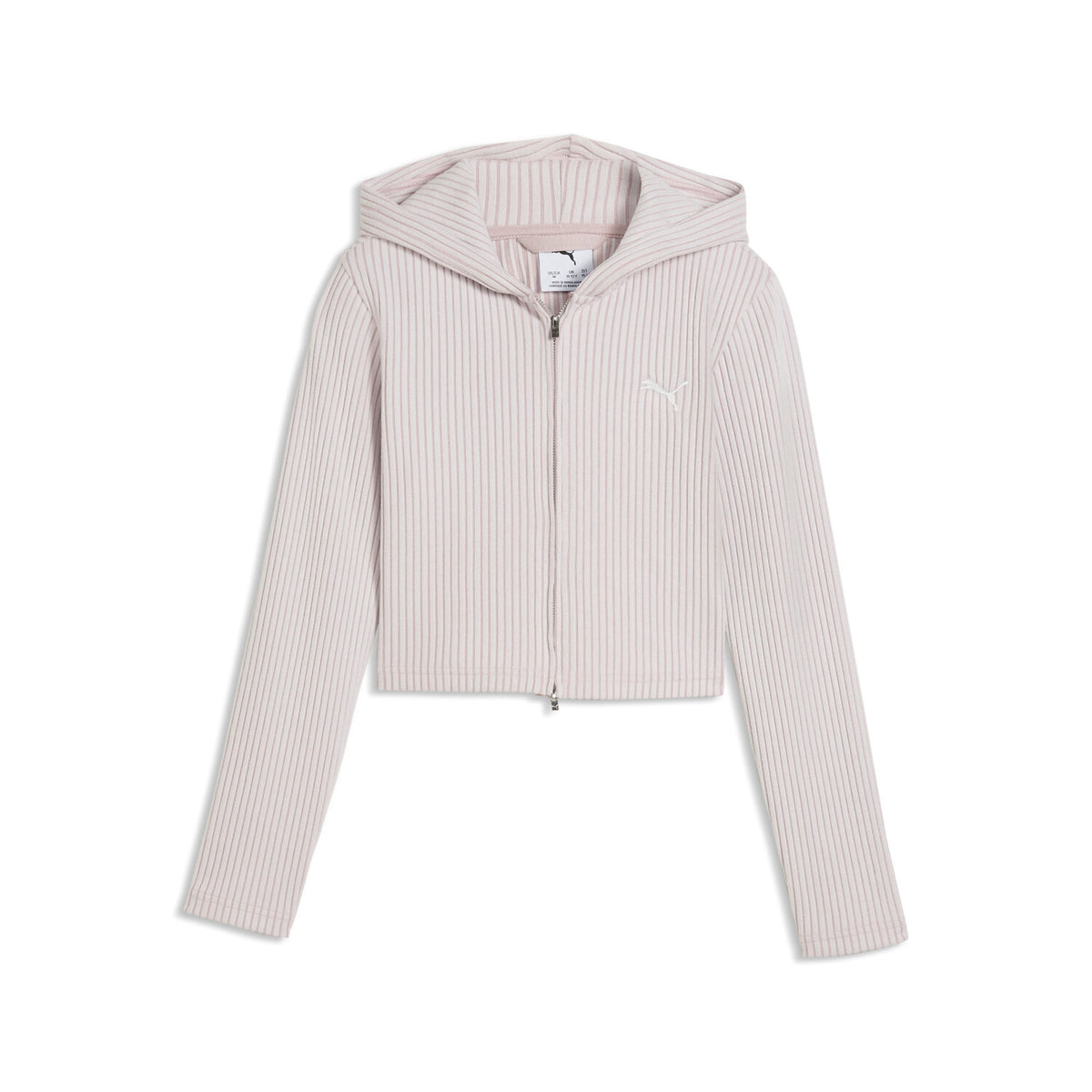 ESS SLIM RIBBED FULL-ZIP SOFT TOUCH HOOD 